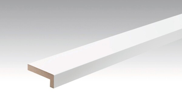 Angled cover moulding Plain white gloss DF 00324