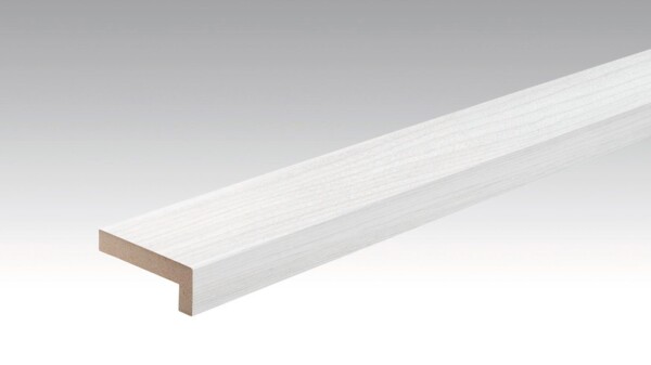 Angled cover moulding White wood 20106