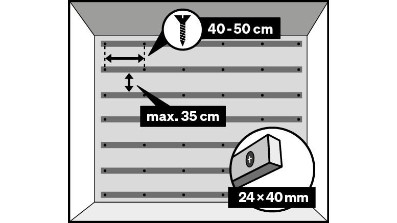 Holzlattung für Acoustic Sense WOOD 